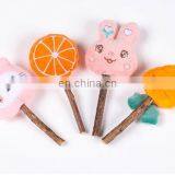 New Web Rosebud Mint Bell Sounding Cat Toy Set Pet Cute Cartoon Tassel Cat Cuddle Stick thumbnail-5