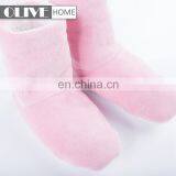 Latest Fashion Pink 100 Cotton Terry Sherpa Coral Fleece Wholesale Bathrobe For Hotel thumbnail-6