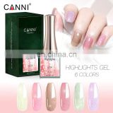 51215 CANNI 16ML Highlights Gel polish color glitter led uv Laser Semi permanent nail polish long lasting gel factory wholesale