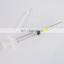 Factory wholesale Disposable Syringe Sterile Packaging Disposable Medical Plastic 10ml Luer Lock Syringe With Needle