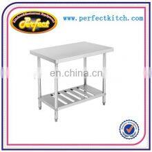 304 Stainless Steel Restaurant Work Bench / Customized 201Stainless Steel Kitchen Work Table thumbnail-3