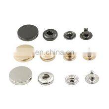 High Quality Garment Accessories Round 4 Part Custom Spring Metal Snap Button For Clothes