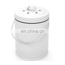 Environment-friendly Household Compost Bin Kitchen Food Waste Bucket Organic Round Waste Compost Bin