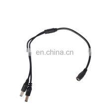 1 to 2 Way dc Power Splitter Cable Connector 2.1x5.5mm Power Cable