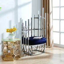 Luxury Living Room Sofa Set Stainless Steel Base Sofa Bed For Home Hotel Furniture thumbnail-1