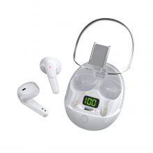 Low Latency Transparent One Touch Key Bluetooth Earphone TWS Stereo Earbuds With LED Display thumbnail-2