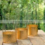 Cylinder Vase Gold Decorative Glassware Set Quality Choice thumbnail-2
