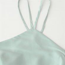 2025 Summer New Texture New Sexy French Satin Strap Dress thumbnail-4