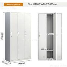 Ventilated 3 Tier Metal Locker With Alloy Handle: Rust-proof Steel Storage Cabinet for Yoga Studios, Golf Clubs, and Sports Centers thumbnail-1