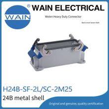 Wain Heavy-duty Connector H24b-sf-2l/sc-2m25 Rectangular Connector With Metal 24b Housing and Aviation Plug thumbnail-1