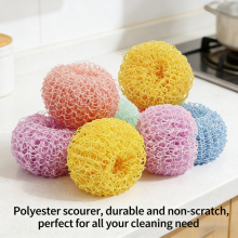 Kitchen Cleaning Ball Natural 100% Polyester Scourer thumbnail-5