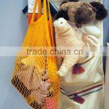 Travel Beach Toys Receive Bag Folding Shopping Basketball Orange Mesh Bag thumbnail-4