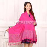 Newest Women Fashion Tassel Paisley Jacquard Scarf thumbnail-4