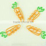 Eco-Friendly Factory Produced Two Colors Radish/Carrot/Peas Vegetables Shape Paper Clips thumbnail-4