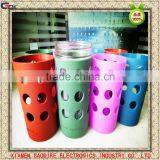 Food Grade Silicone 16 oz Glass Water Bottle Silicone Sleeves thumbnail-1