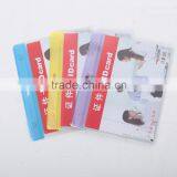 Transparent PVC visa card id card badge holder with lanyard