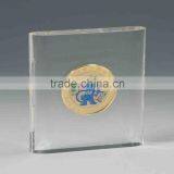 High Polishing Clear Acrylic Embedment Paperweight Product