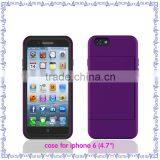 Silicone + PC Cell Phone Case For Iphone 6 Case , for Iphone 6 Bumper Case With Hard Cover thumbnail-5