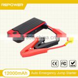 oem powerful mini emergency 12V car jump starter battery charger 12000mAh