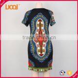 China Guangzhou Manufacturers Girls Dress Women Dress Africa Dashiki Printed Dress Quality Choice thumbnail-3