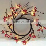 Red Berry Wreath Christmas Decoration Supplies thumbnail-1
