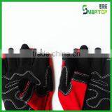 China Competive Price Red Fingerless Sports Bicycle Gloves thumbnail-2