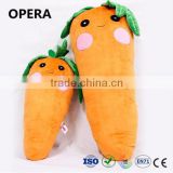 eco-friendly safe material plush orange carrot soft toys fruits and vegetables