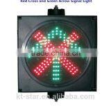 Wholesale Kutuo 300mm 12v Driveway Indicator Lights Red Cross and Green Arrow in One Unit Traffic Signal Light thumbnail-3