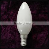 milky white Candle C35 E14 2W LED filament bulb dimmable 110V-240V
