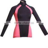 Ladies Two Tone Long Sleeve Compression Top thumbnail-1