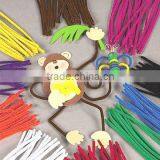 Mix color 6mm*30cm craft chenille pipe cleaners