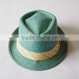 Bright Color and Diamond Head Unsex Straw Hats Hot Sale Paper Hat Fedora Hat thumbnail-3