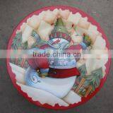 Ceramic Flat Plate White Porcelain Dinner Plate for Christmas thumbnail-2