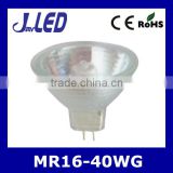 High power glass body mr16 spotlight 40w halogen bulb
