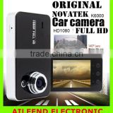 1080P Car DVR 2.7" LCD Car Recorder Video Original K6000 NOVATEK Chipset Vehicle Dash Cam Car Camera w/G-sensor