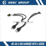 2013 H4 HID harness with a diode