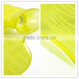 PVC hot water bottle 2L wave yellow safe leakproof