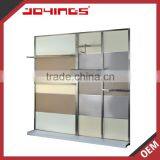 DIY Stainless Steel Risplay Rack ,Wall Mounted With MDF Back Panel thumbnail-1