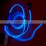 Shining Crazy Selling EL Flowing LED Light Earphone With Microphone as Newst Promotion Gift Gfactory Directly Supply thumbnail-5