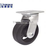 100mm Cast Iron Solid Rubber Swivel Locking Heavy Duty Caster Wheel