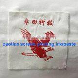 Water Based Soft 3D Effect Gloden Oil Screen Printing Ink for Canvas Shoes Material Upper