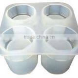 Four Holes Silicone Product Tube Ice Tray thumbnail-2
