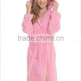 Wholesale in Stock Luxury Pink Hotel Spa Robe for Women