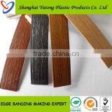 Pvc Silver Extruded T Profile Kitchen Cabinet Pvc Edging Strip Trimming for Desk