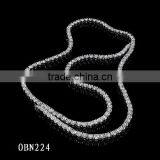 Fashion Jewelry Pearl Factory Supply Natural Freshwater Pearl Necklace With Blue Stone thumbnail-5