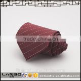 2016 latest design brick red striped microfiber necktie for man