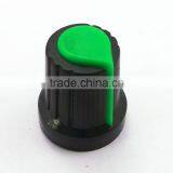 A2 Diameter 15 mm Green Black Potentiometer Knob, Factory Direct Sale