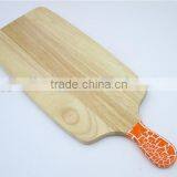 Color Handle Range Rubber Wood Chopping Board
