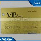 Factory Price Promotional Logo Customized Rfid Embossing Metal Card From China