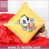 Wholesale Cute Cartoon Embroideried Yellow Color Plush Panda Pillow With 2 in 1 Blanket Designed(LCTP0126) thumbnail-1